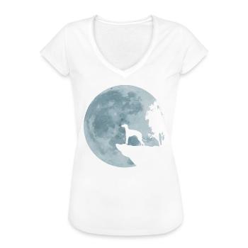 Whippet Windhund Greyhound Galgo Podenco Geschenk - Frauen Vintage T-Shirt - Weiß - Vorne