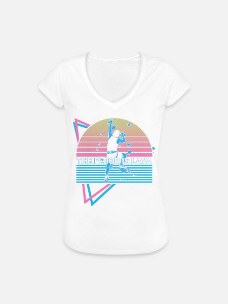 Felsklettern Felskletterer Retro - Frauen Vintage T-Shirt - Weiß