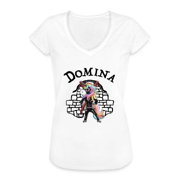 Domina Herrin - Frauen Vintage T-Shirt - Weiß - Vorne