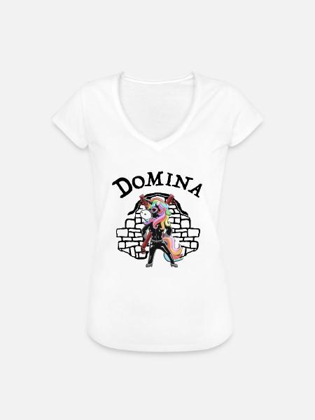 Domina Herrin - Frauen Vintage T-Shirt - Weiß