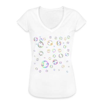 Seifenblasen - Frauen Vintage T-Shirt - Weiß - Vorne