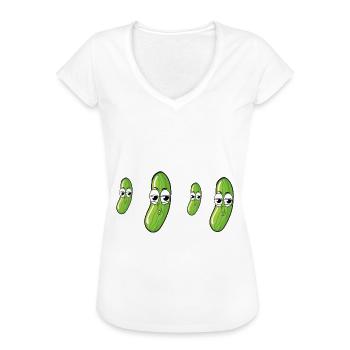 Gurkentrupp Fussball Teamsport Geschenk - Frauen Vintage T-Shirt - Weiß - Vorne