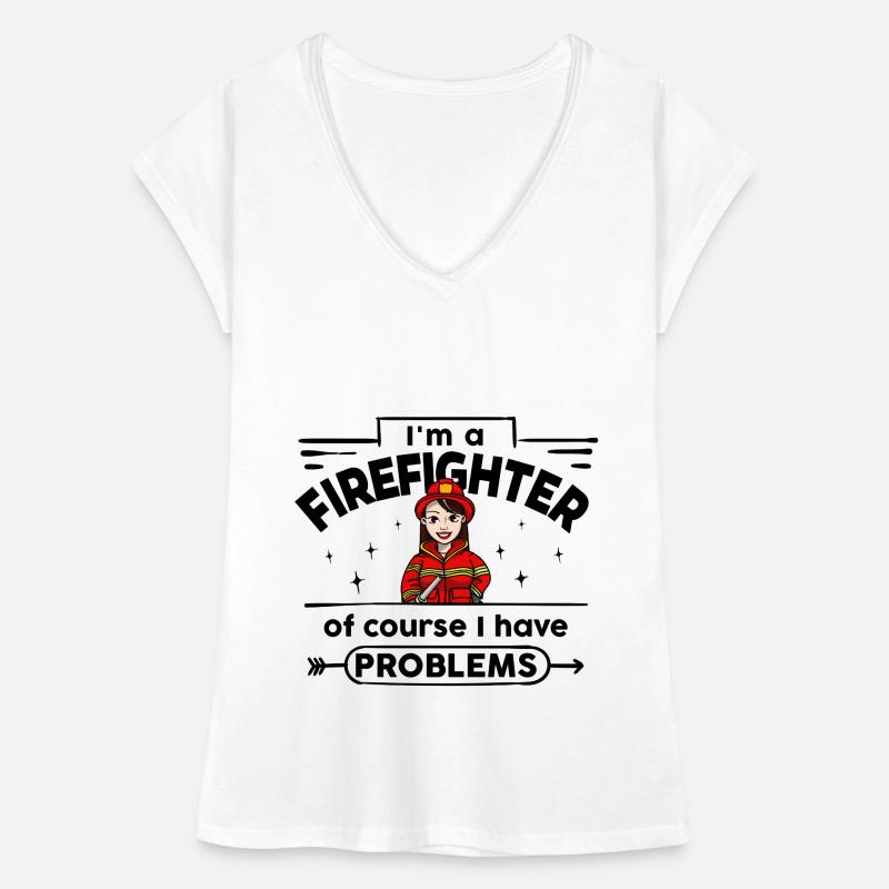 Firefighter - with Problems Women's Vintage T-Shirt