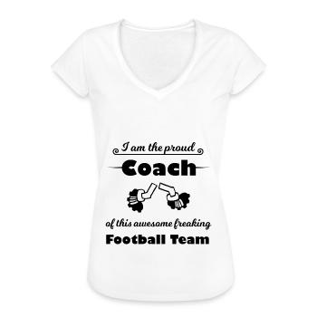 Der beste Trainer - Frauen Vintage T-Shirt - Weiß - Vorne - Danielle (179cm)