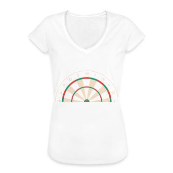 Dart Darts Dartspieler Dartsport - Frauen Vintage T-Shirt - Weiß - Vorne