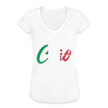 Italien - Frauen Vintage T-Shirt - Weiß - Vorne