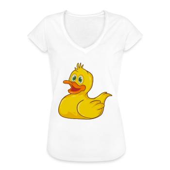 Badeente - Frauen Vintage T-Shirt - Weiß - Vorne