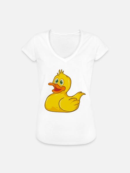 Badeente - Frauen Vintage T-Shirt - Weiß
