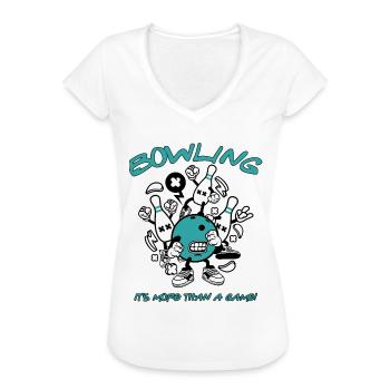 Bowling ist mehr als ein Spiel Bowlers Sportgeschenk - Frauen Vintage T-Shirt - Weiß - Vorne
