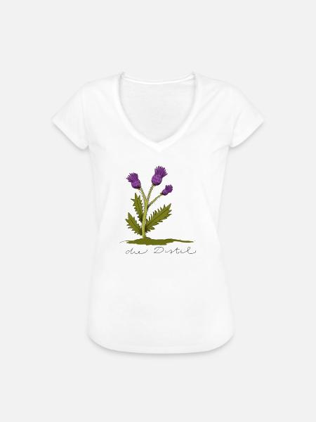 distel - Frauen Vintage T-Shirt - Weiß