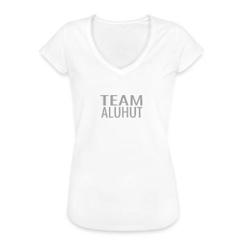 Team Aluhut Verschwörungstheorie Schwurbler - Frauen Vintage T-Shirt - Weiß - Vorne