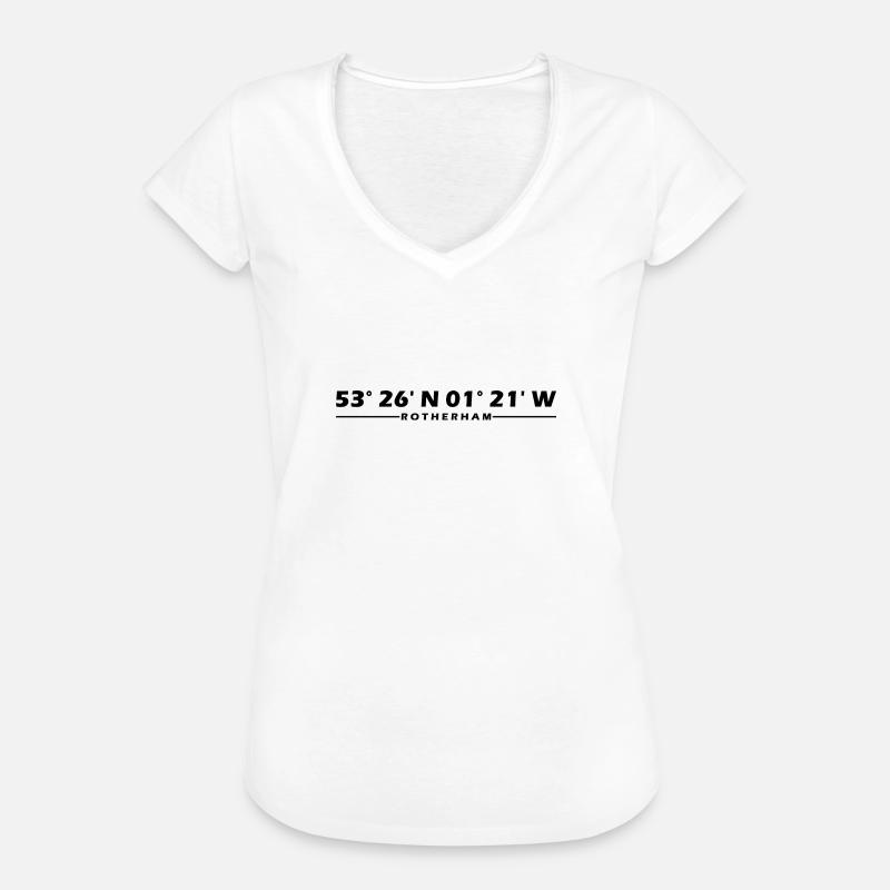Rotherham Coordinates - Women's Vintage T-Shirt - white