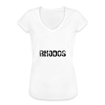 Rhodos Griechenland Insel Rhodos - Frauen Vintage T-Shirt - Weiß - Vorne