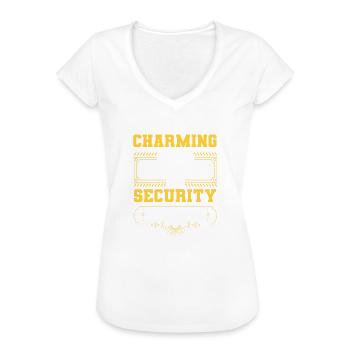 Sicherheitsdienst Sicherheitsbeamter - Frauen Vintage T-Shirt - Weiß - Vorne
