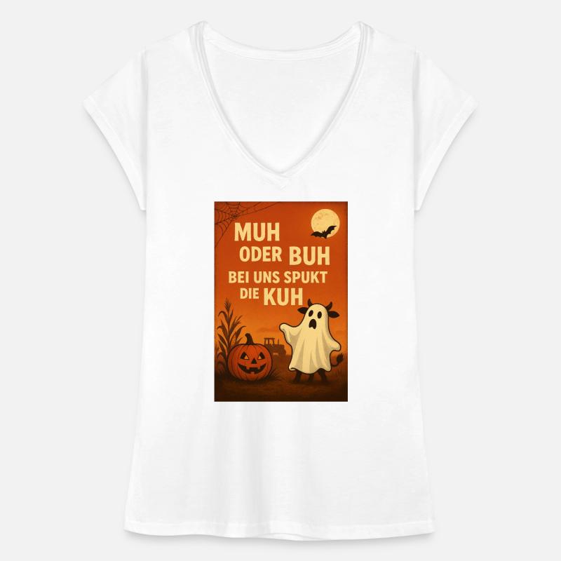 Spukkuh Halloween: MuH oder Buh Frauen Vintage T-Shirt