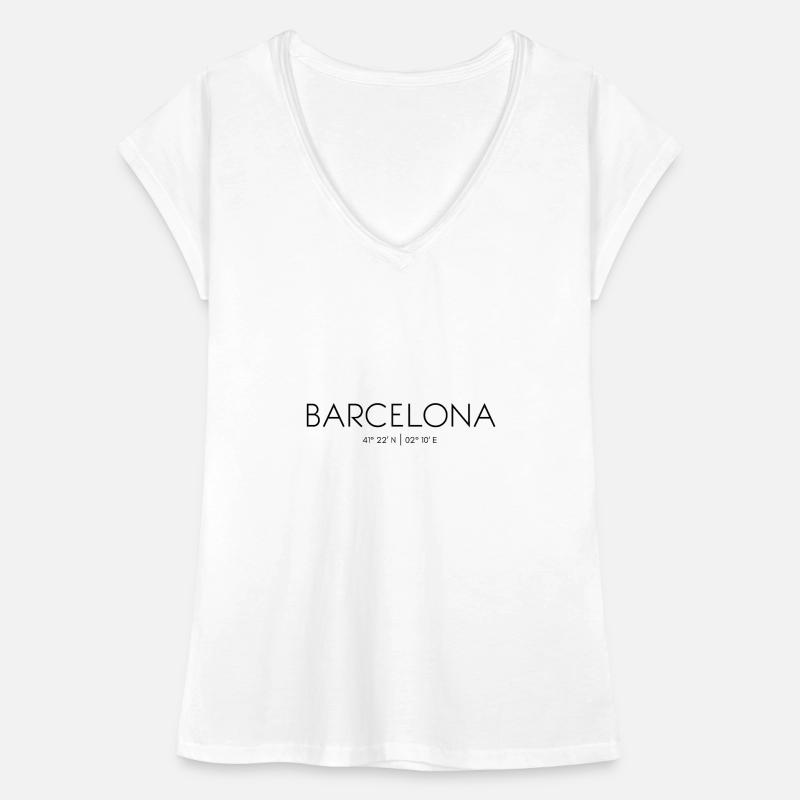Barcelone, Catalogne, Espagne, Mer Méditerranée T-shirt vintage Femme