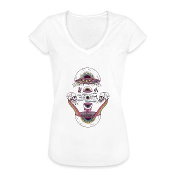 lsd - Women's Vintage T-Shirt - white - Front - Danielle (179cm)