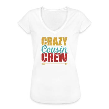 Cousin - Frauen Vintage T-Shirt - Weiß - Vorne