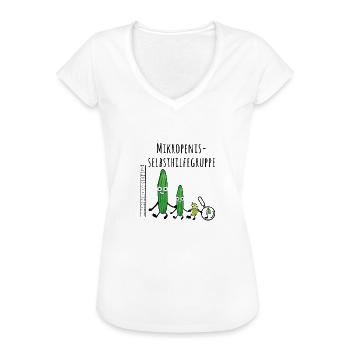 gurken familie,gurken,gurke, - Frauen Vintage T-Shirt - Weiß - Vorne