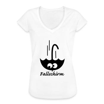 Fallschirm - Frauen Vintage T-Shirt - Weiß - Vorne
