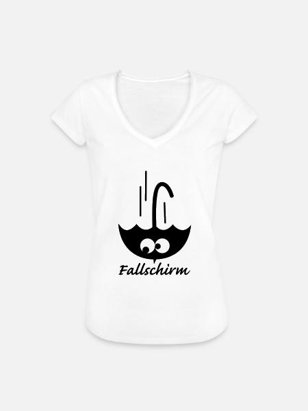 Fallschirm - Frauen Vintage T-Shirt - Weiß