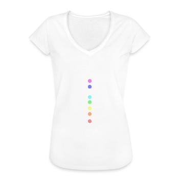 Chakra - Frauen Vintage T-Shirt - Weiß - Vorne
