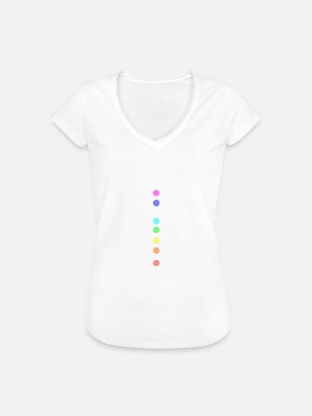 Chakra - Frauen Vintage T-Shirt - Weiß
