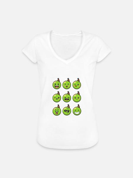 9 Weihnachtskugeln #4/10 Grün - Frauen Vintage T-Shirt - Weiß
