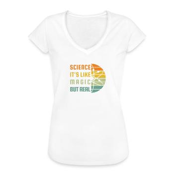 Science Is Like Magic But Real Physician - Frauen Vintage T-Shirt - Weiß - Vorne
