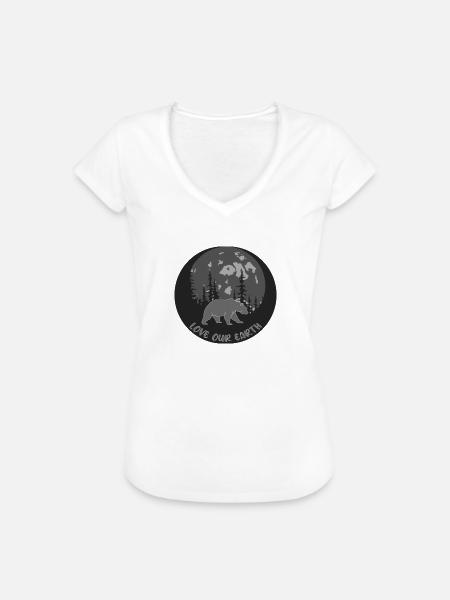 Nachhaltigkeit - Frauen Vintage T-Shirt - Weiß