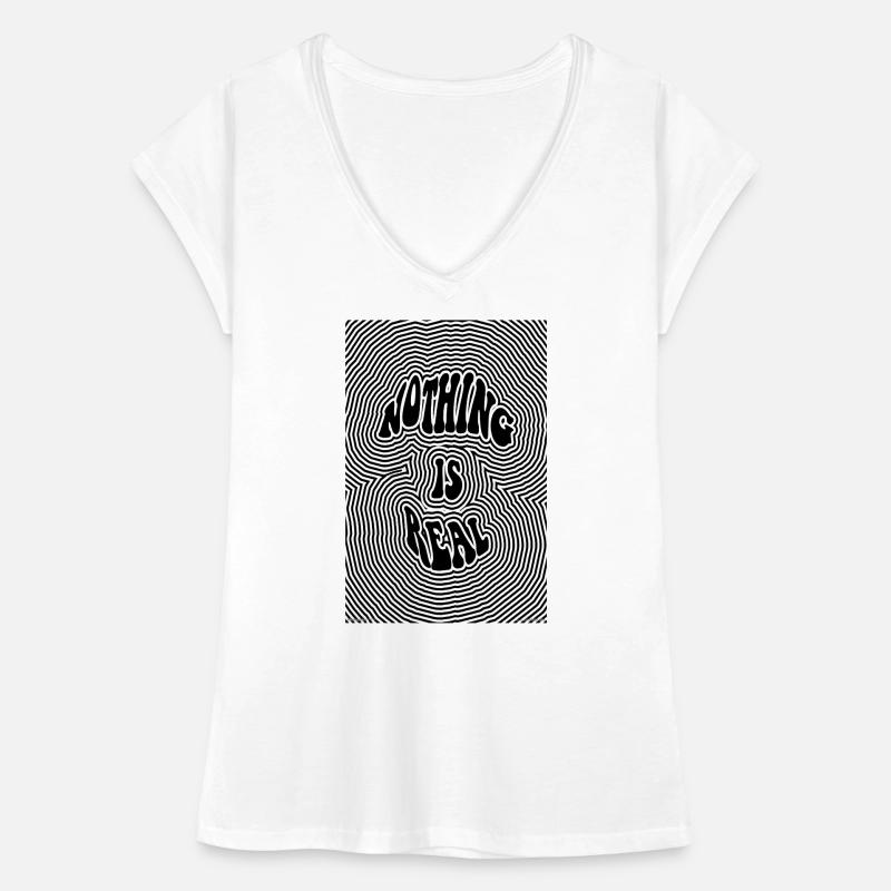 Nothing Is Real – Psychedelic Waves Women's Vintage T-Shirt