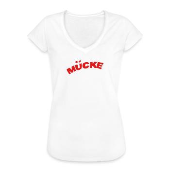 Mücke T-Shirt I Faust Spencer Mücke - Frauen Vintage T-Shirt - Weiß - Vorne