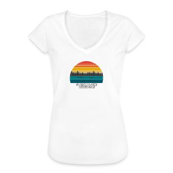 Scenic Lake Michigan - Frauen Vintage T-Shirt - Weiß - Vorne