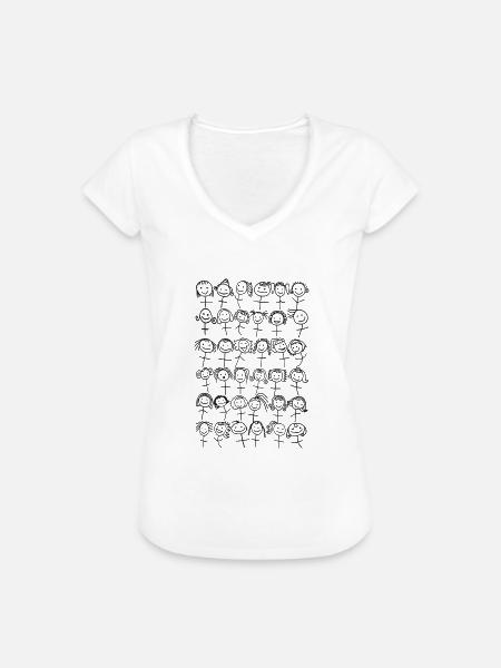 frauenpower - Frauen Vintage T-Shirt - Weiß