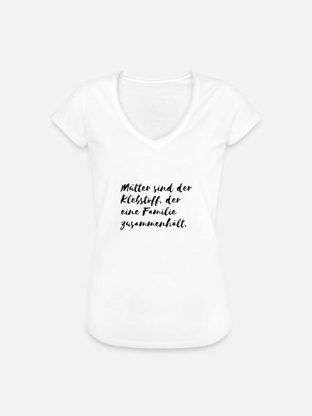 Mutterliebe - Frauen Vintage T-Shirt - Weiß