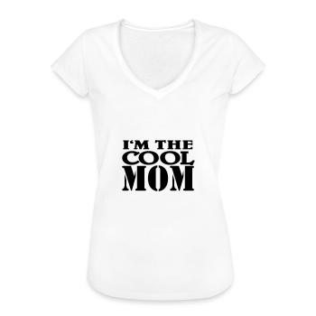 I'm the cool Mom - Frauen Vintage T-Shirt - Weiß - Vorne