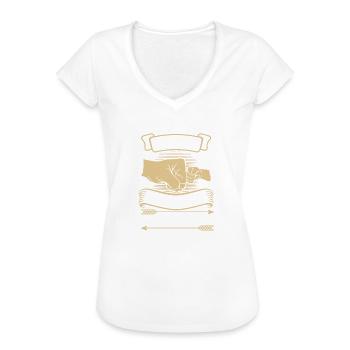 Stiefvater Familie Stiefväter Geschenk - Frauen Vintage T-Shirt - Weiß - Vorne