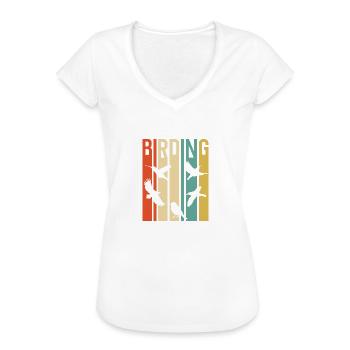Birding Birdwatching Lovers | Birdwatching - Frauen Vintage T-Shirt - Weiß - Vorne