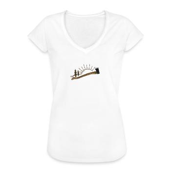 Holzflüsterer - Zimmerer Tischler - Frauen Vintage T-Shirt - Weiß - Vorne