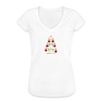 Xmas Science Geschenk Chemie Nerd - Frauen Vintage T-Shirt - Weiß - Vorne