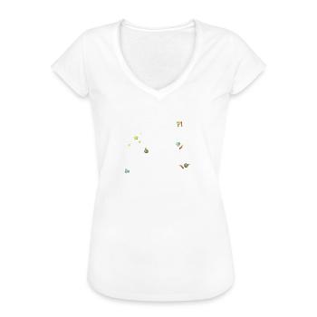 Frech Wild Frauen Shirt - Frauen Vintage T-Shirt - Weiß - Vorne