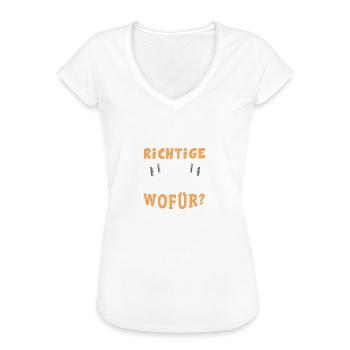 Ich habe jetzt genau das richtige Alter. Muss nur - Frauen Vintage T-Shirt - Weiß - Vorne