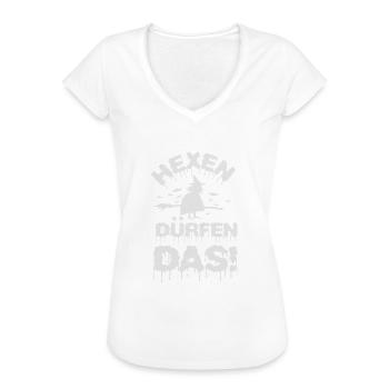 Hexen dürfen das! - Frauen Vintage T-Shirt - Weiß - Vorne