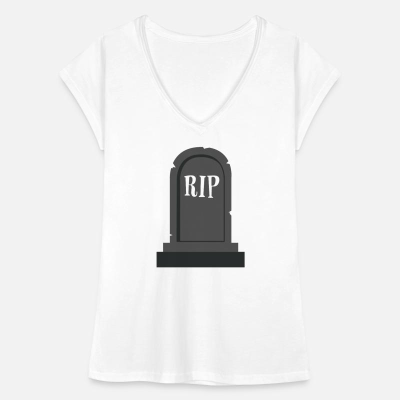 Grabstein RIP Halloween Frauen Vintage T-Shirt