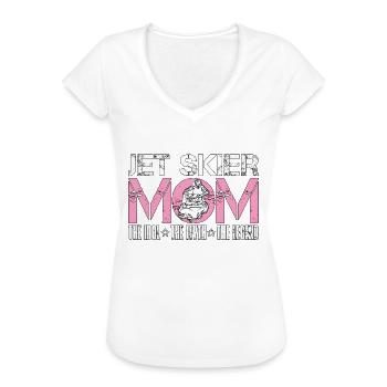 Jet Skier Mom The Idol The Water Sport Jet Skiers - Frauen Vintage T-Shirt - Weiß - Vorne
