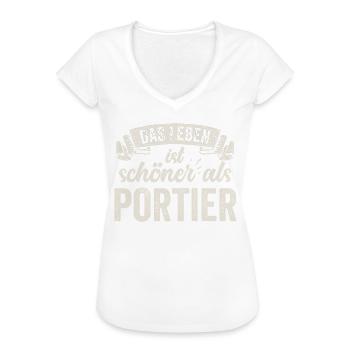 Lustige Portier Hotel Empfang Gäste Schlüssel - Frauen Vintage T-Shirt - Weiß - Vorne