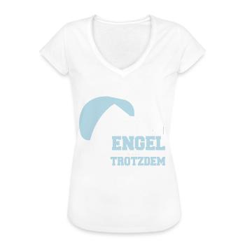 Lustig Gleitschirmfliegen Fallschirm Geschenk - Frauen Vintage T-Shirt - Weiß - Vorne