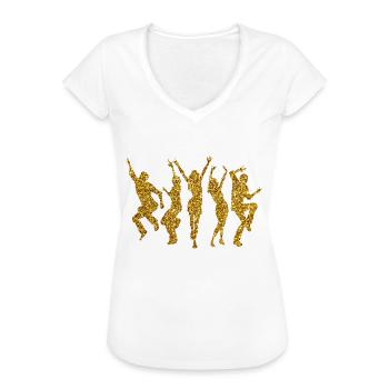 Schlagerparty Schlager - Frauen Vintage T-Shirt - Weiß - Vorne