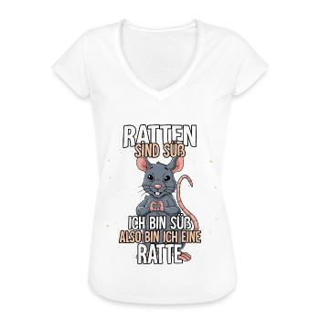 Ratten Sind Süß Ratte - Frauen Vintage T-Shirt - Weiß - Vorne