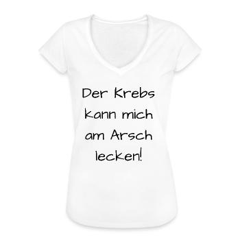 Kampf gegen Krebs - Frauen Vintage T-Shirt - Weiß - Vorne - Danielle (179cm)
